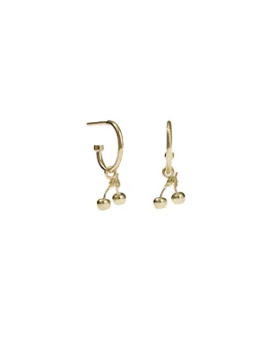 Meadowlark Jewellery Meadowlark - Cherry Signature Hoops Gold Plated