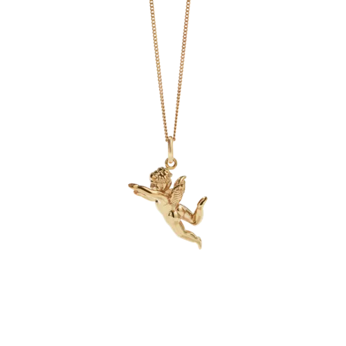 Meadowlark Jewellery Meadowlark - Cherub Charm Necklace Gold Plated