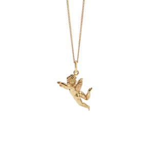 Meadowlark Jewellery Meadowlark - Cherub Charm Necklace Gold Plated