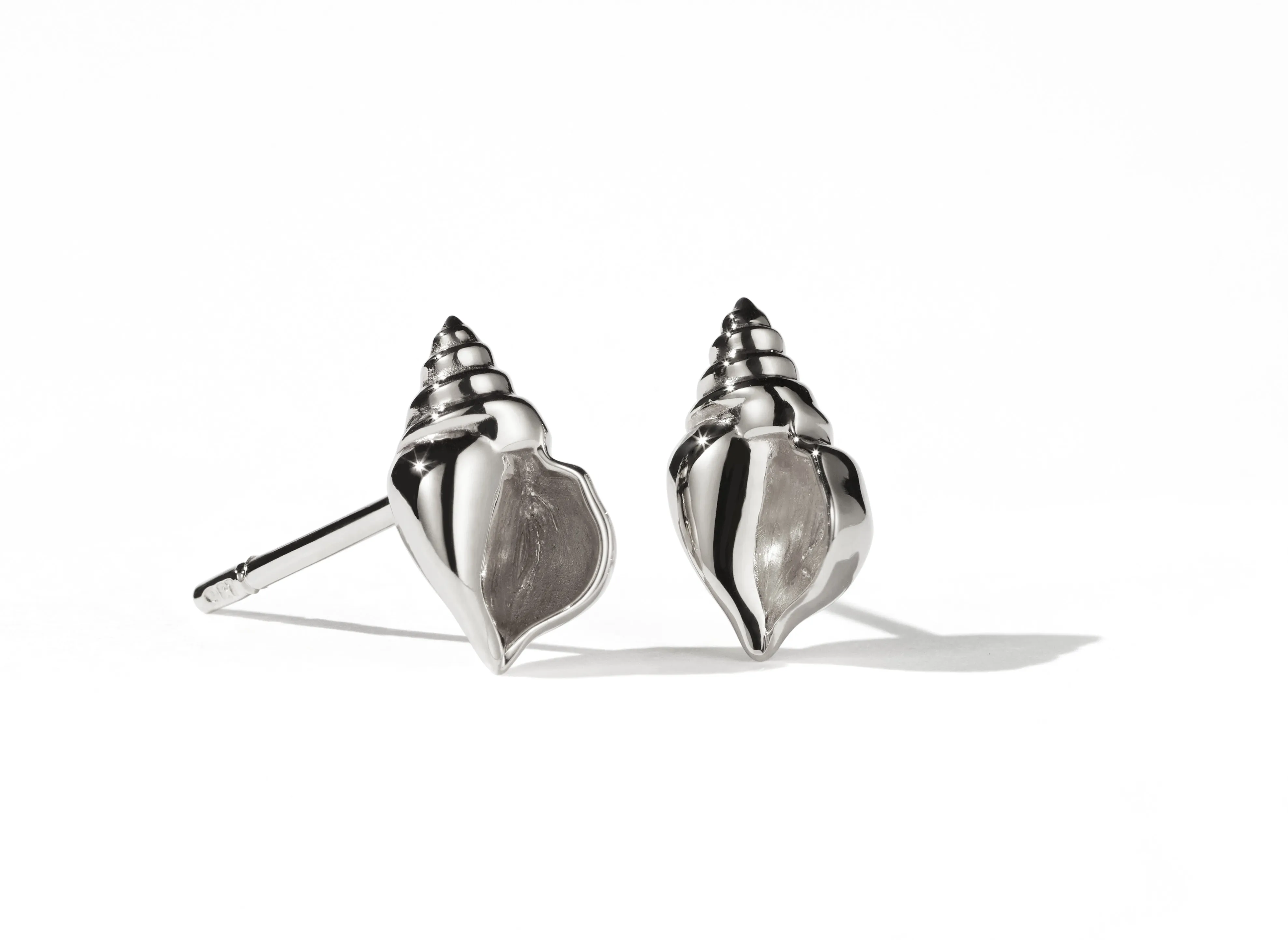 Meadowlark Jewellery Meadowlark - Conch Stud Earrings Silver