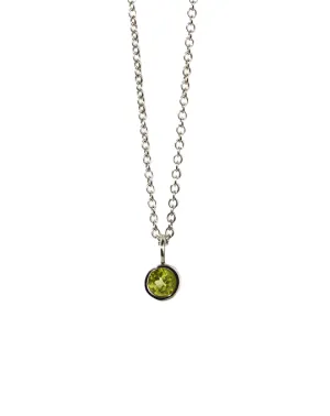 Meadowlark Jewellery Meadowlark - Cosmo Charm Necklace Sterling Silver Peridot