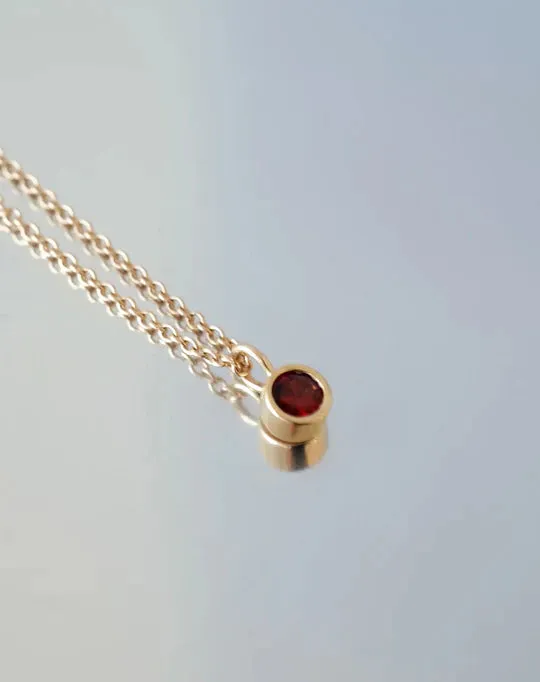 Meadowlark Jewellery Meadowlark - Cosmo Charm Necklace Sterling Silver Peridot