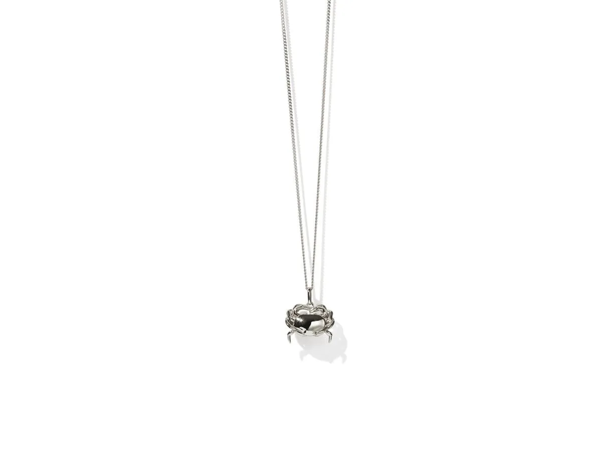 Meadowlark Jewellery Meadowlark - Crab Charm Necklace Sterling Silver