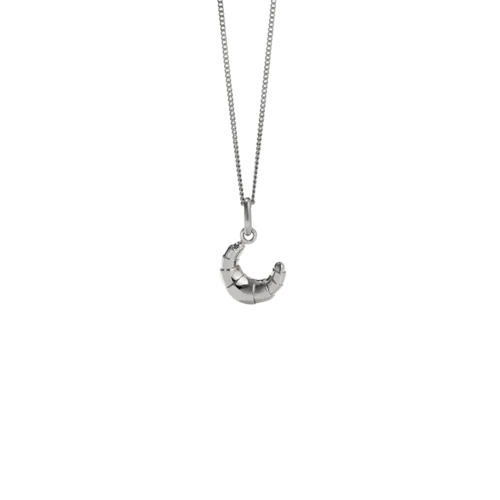 Meadowlark Jewellery Meadowlark - Croissant Charm Necklace Silver