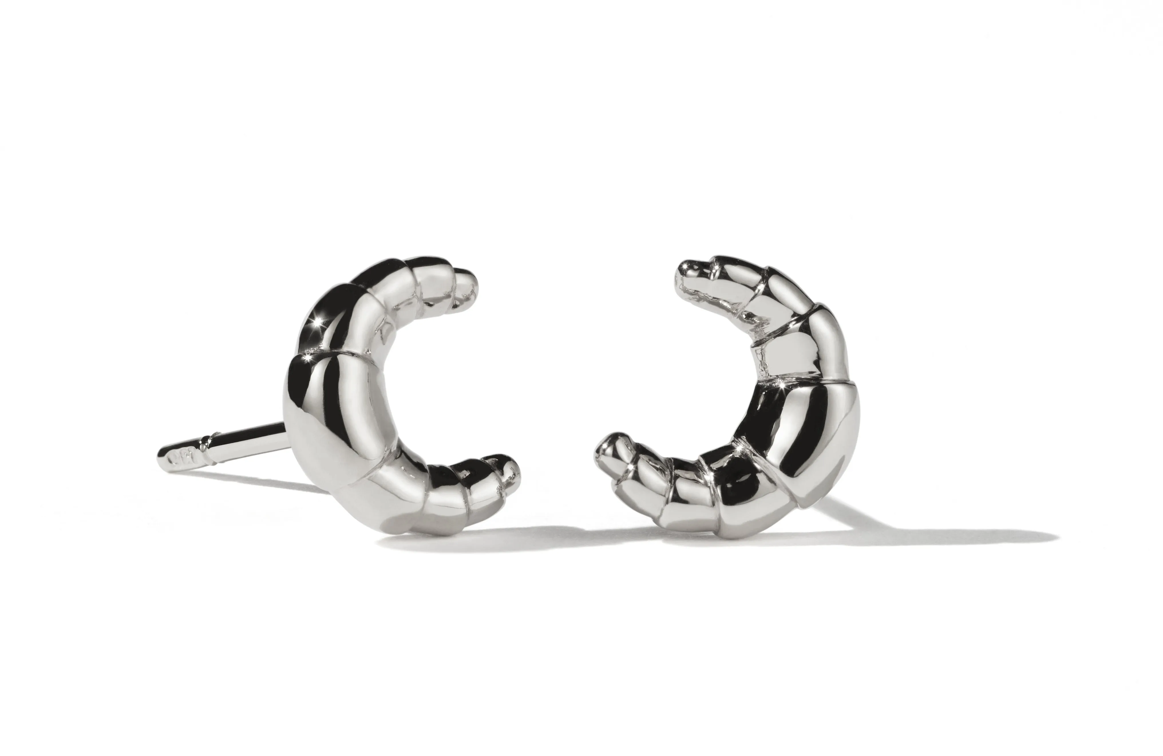 Meadowlark Jewellery Meadowlark - Croissant Stud Earrings Silver