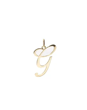 Meadowlark Jewellery Meadowlark - Cursive Letter Charm Necklace "J" Gold Plated