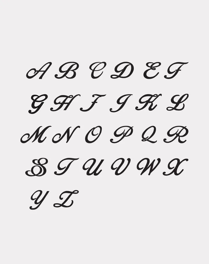 Meadowlark Jewellery Meadowlark - Cursive Letter Charm Necklace "J" Gold Plated