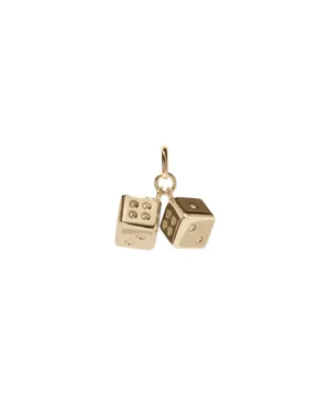 Meadowlark Jewellery Meadowlark - Dice Charm Gold Plated