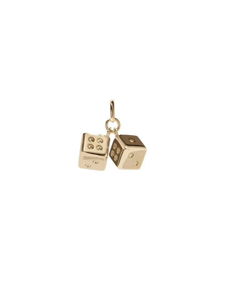 Meadowlark Jewellery Meadowlark - Dice Charm Gold Plated