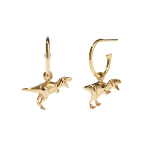 Meadowlark Jewellery Meadowlark - Dinosaur Signature Hoops Gold Plated