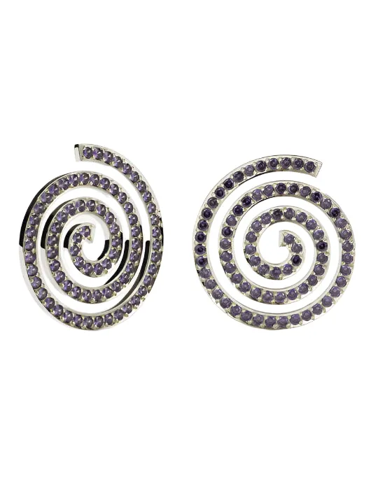 Meadowlark Jewellery Meadowlark - Earrings Oversized Pave SS CZ