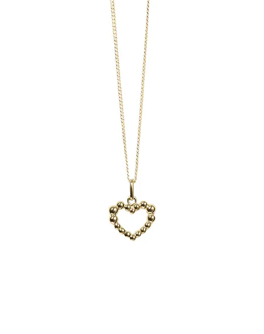 Meadowlark Jewellery Meadowlark - Fizzy Heart Charm Necklace GP