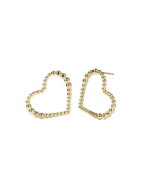 Meadowlark Jewellery Meadowlark - Fizzy Heart Earrings Medium GP