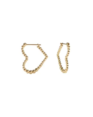 Meadowlark Jewellery Meadowlark - Fizzy Heart Hoops GP