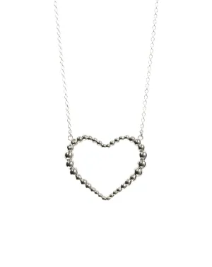 Meadowlark Jewellery Meadowlark - Fizzy Heart Necklace Large SS