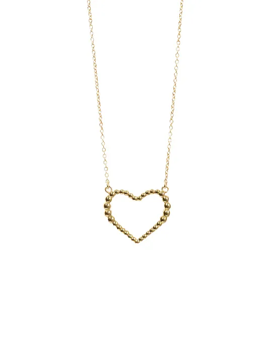 Meadowlark Jewellery Meadowlark - Fizzy Heart Necklace Medium GP