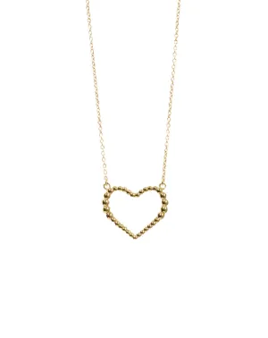 Meadowlark Jewellery Meadowlark - Fizzy Heart Necklace Medium GP