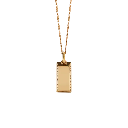 Meadowlark Jewellery Meadowlark - Gold Bar Charm Necklace Gold Plated