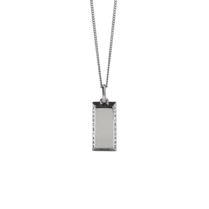 Meadowlark Jewellery Meadowlark - Gold Bar Charm Necklace Silver