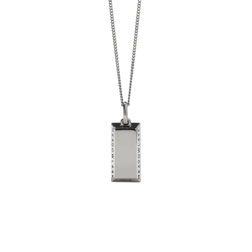 Meadowlark Jewellery Meadowlark - Gold Bar Charm Necklace Silver