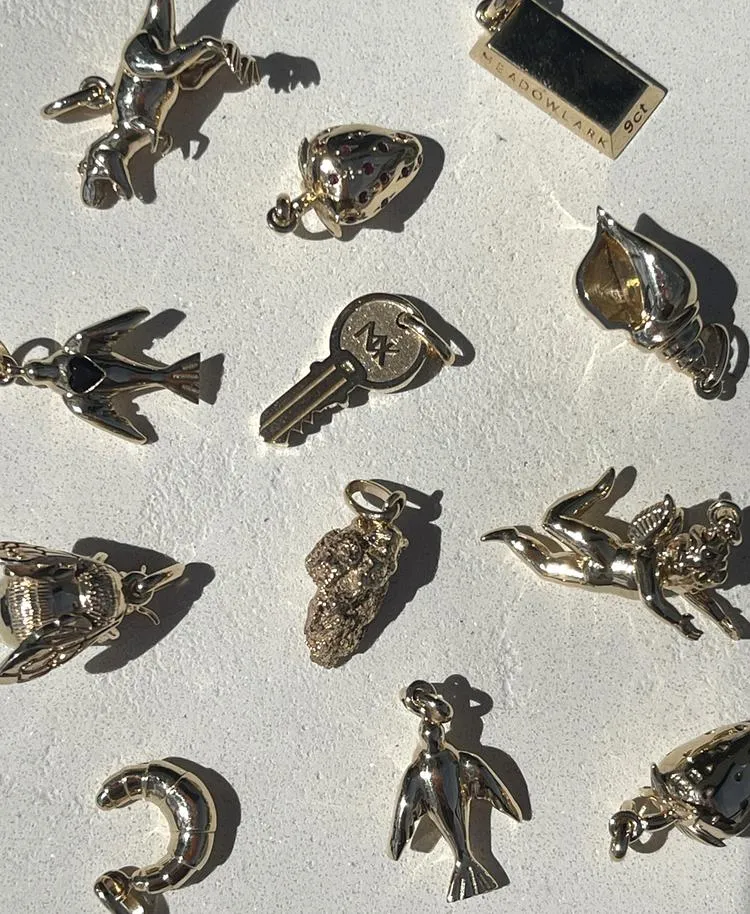 Meadowlark Jewellery Meadowlark - Key Charm Necklace Gold Plate