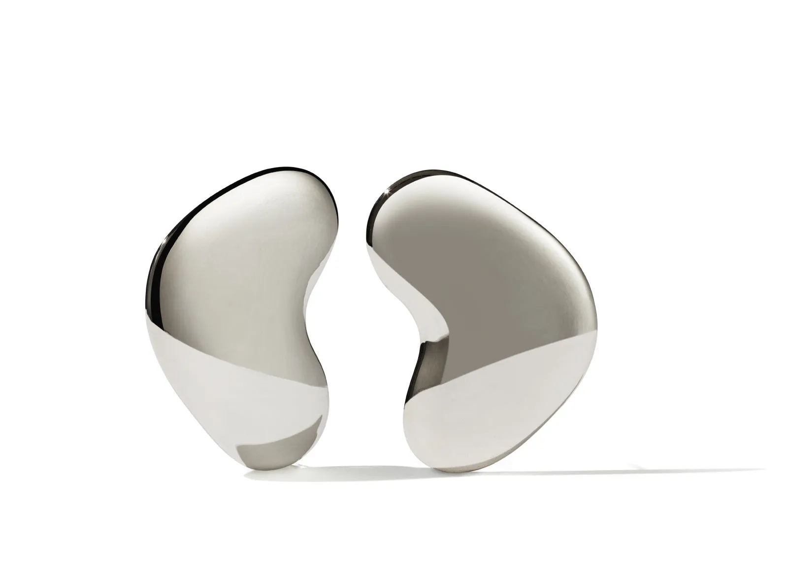 Meadowlark Jewellery Meadowlark - Lava Heart Earrings Large Silver