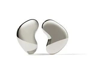 Meadowlark Jewellery Meadowlark - Lava Heart Earrings Large Silver