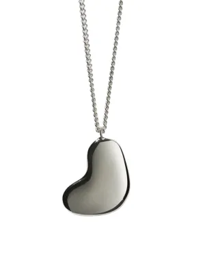 Meadowlark Jewellery Meadowlark - Lava Heart Necklace Large Silver