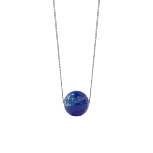 Meadowlark Jewellery Meadowlark - Maya Necklace Large Sterling Silver With Blue Lapis on a 45cm chain