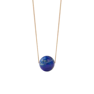 Meadowlark Jewellery Meadowlark - Maya Necklace With Blue Lapis On A 50cm 9ct Yellow Gold Chain