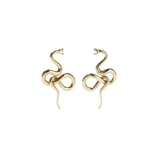 Meadowlark Jewellery Meadowlark Medusa Earrings Medium - Gold Plated