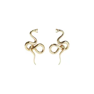 Meadowlark Jewellery Meadowlark Medusa Earrings Medium - Gold Plated