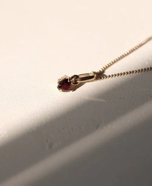 Meadowlark Jewellery Meadowlark - Micro Heart Jewel Necklace Sterling Silver