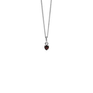 Meadowlark Jewellery Meadowlark - Micro Heart Jewel Necklace Sterling Silver