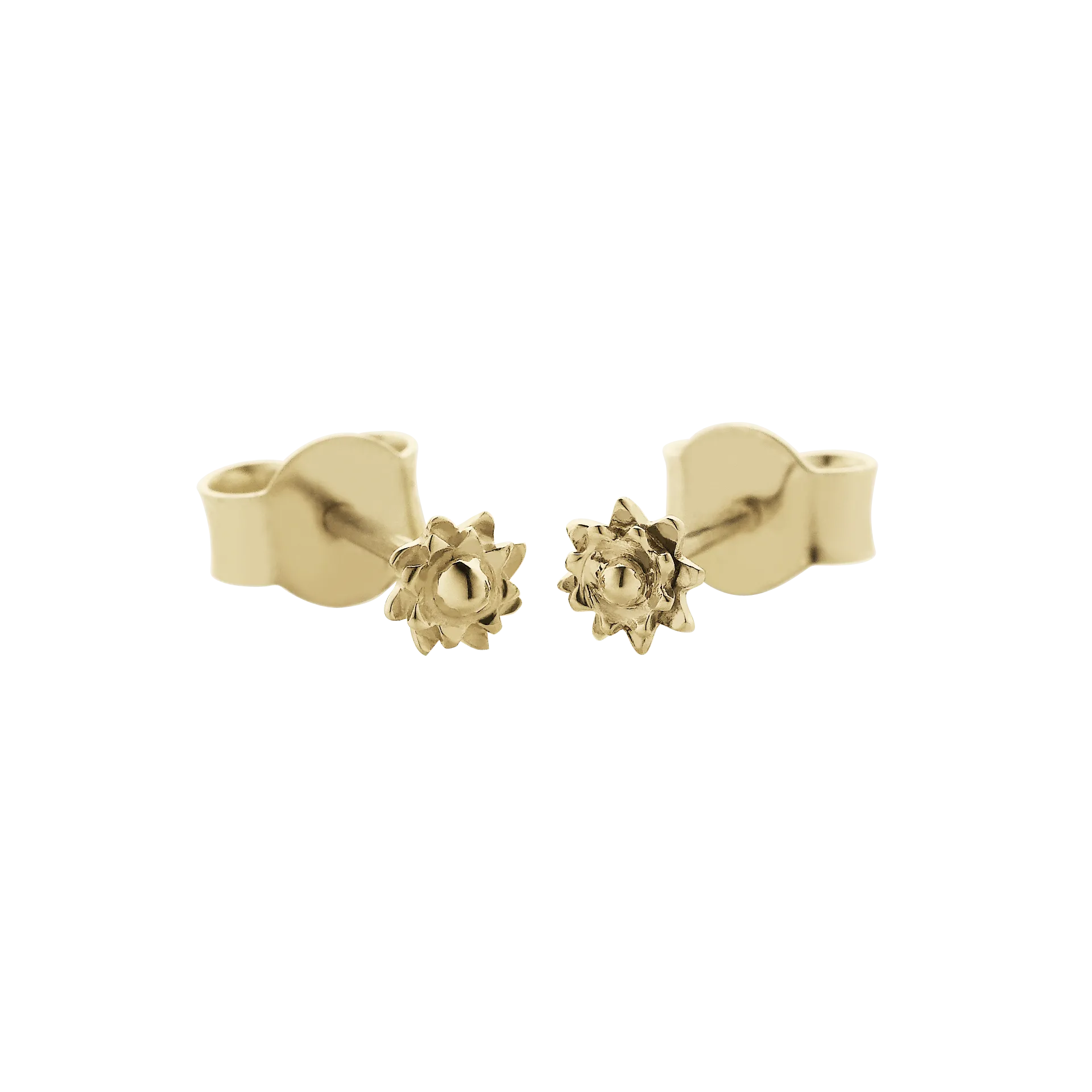 Meadowlark Jewellery Meadowlark Micro Protea Studs - 9ct Yellow Gold