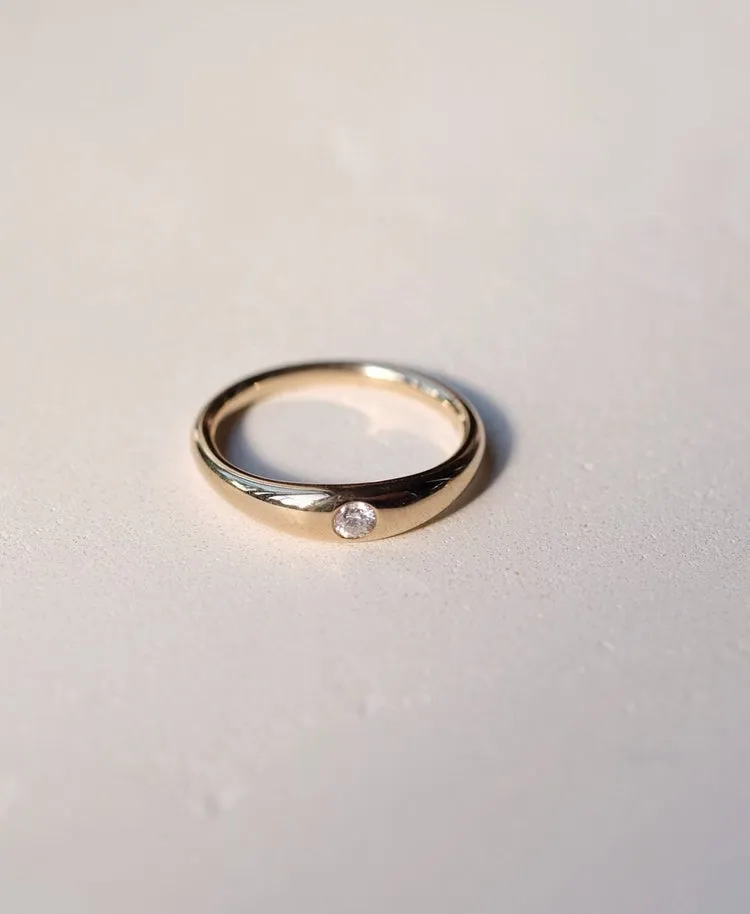 Meadowlark Jewellery Meadowlark - Mini Claude Ring, Sterling Silver and Blue Sapphire