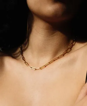Meadowlark Jewellery Meadowlark - Paperclip Heavy Necklace Gold Plated