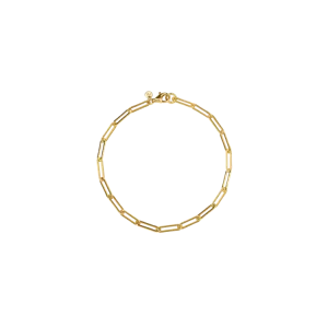 Meadowlark Jewellery Meadowlark - Paperclip Light Chain Bracelet Gold Plated 19cm