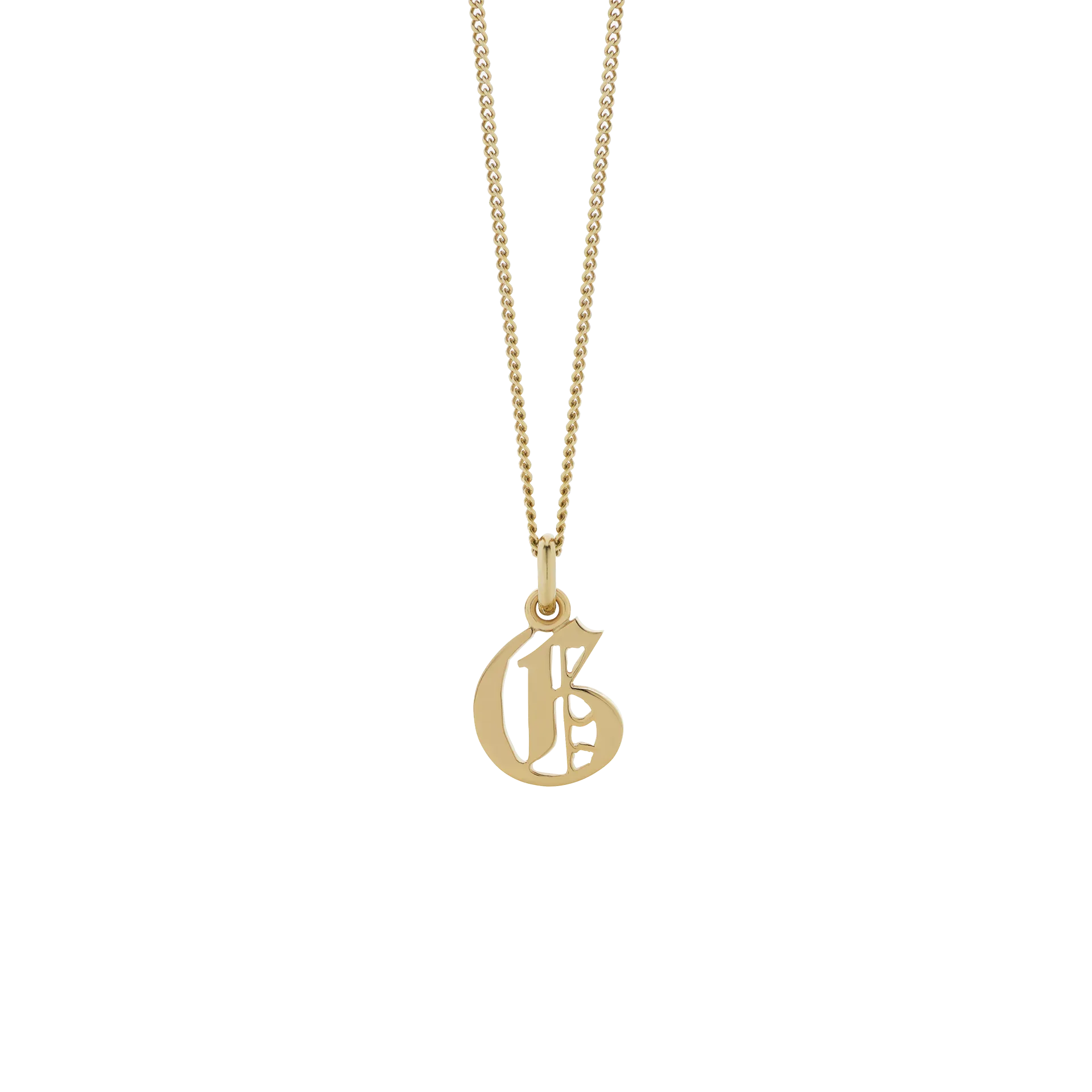 Meadowlark Jewellery Meadowlark Petite Capital Letter Necklace - 9ct Yellow Gold