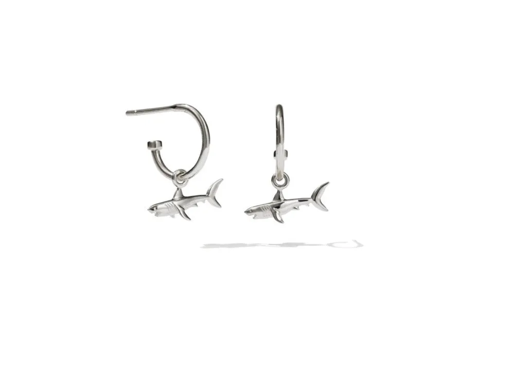 Meadowlark Jewellery Meadowlark - Shark Signature Hoops Sterling Silver