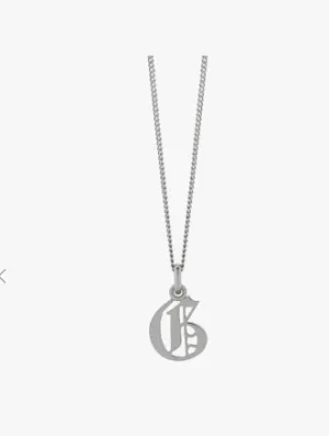 Meadowlark Jewellery Meadowlark - Small Capital Letter Necklace Silver
