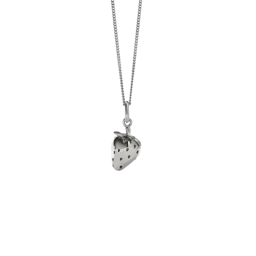 Meadowlark Jewellery Meadowlark - Strawberry Charm Necklace Silver