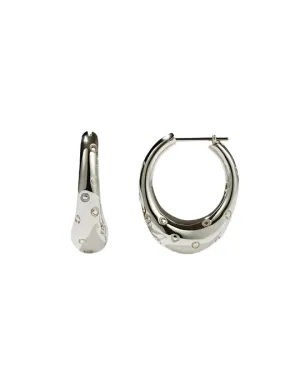 Meadowlark Jewellery Meadowlark - Strawberry Hoop Earrings Large Sterling Silver