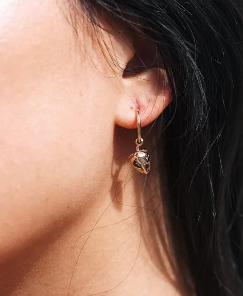 Meadowlark Jewellery Meadowlark - Strawberry Signature Hoops - Gold Plated