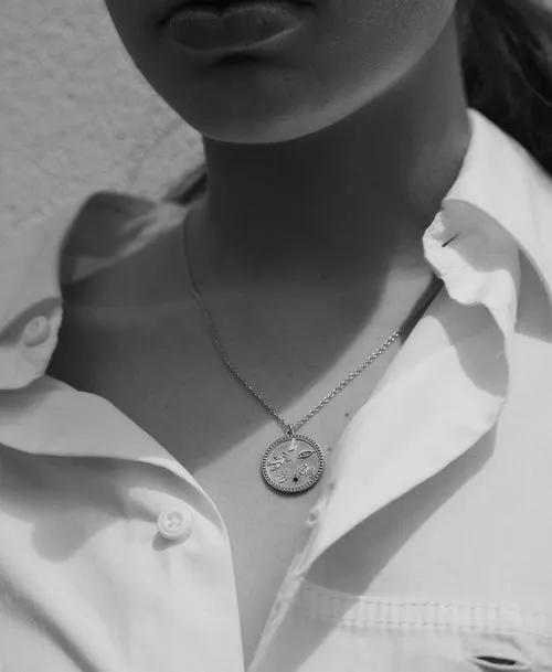 Meadowlark Jewellery Meadowlark - Tailsman Necklace - Sterling Silver - Reclaimed White Diamond