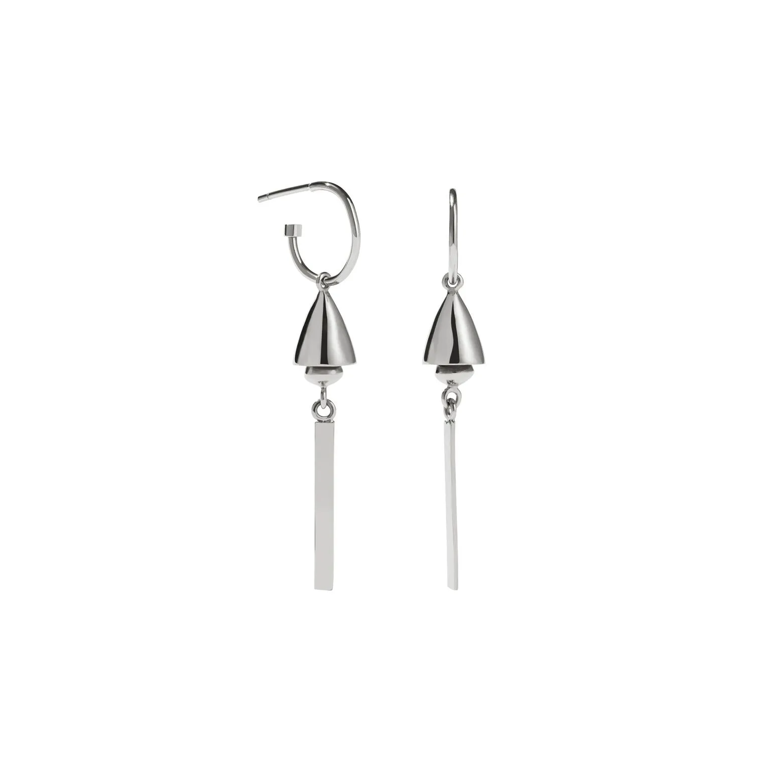 Meadowlark Jewellery Meadowlark - Thea Bell Endless Pair Hoop Earrings Sterling Silver