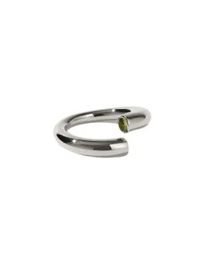 Meadowlark Jewellery Meadowlark - Wave Ring Set Sterling Silver Peridot
