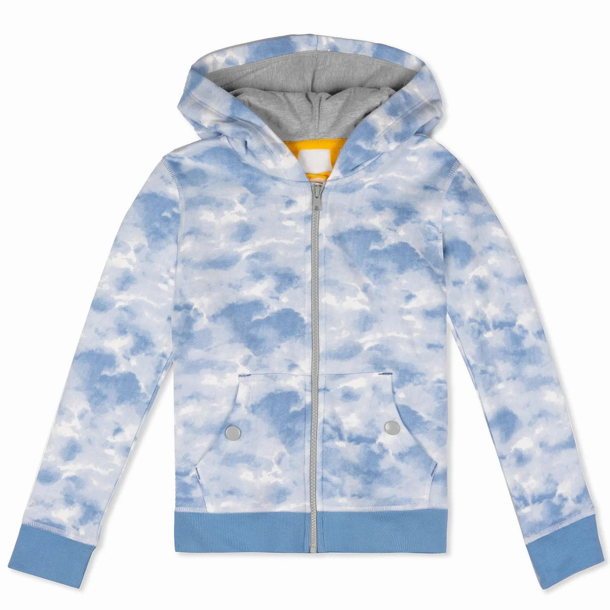 Mightly Boys Blue Tie Dye Hoodie graphic tees for boys, polo shirts boys
