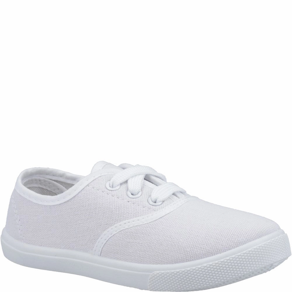 Mirak Plimsolls White Small Kids Tennis Shoes,Toddler Athletic Shoes,Youth Casual Shoes
