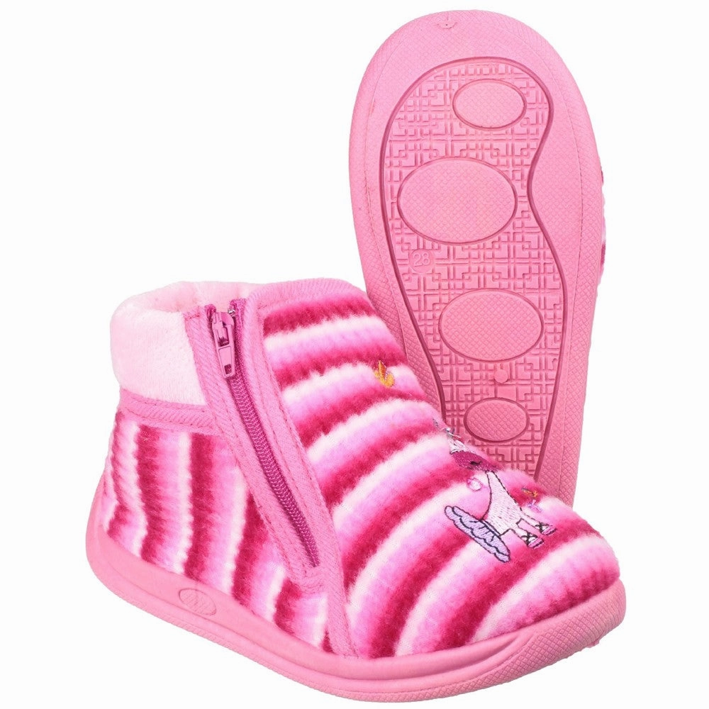 Mirak Safari Zip Up Bootie Slipper Boys SneakersBoys Running Shoes